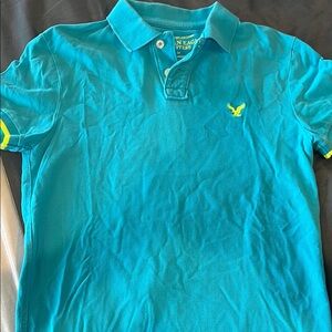American Eagle Outfitters Blue Polo Shirt
